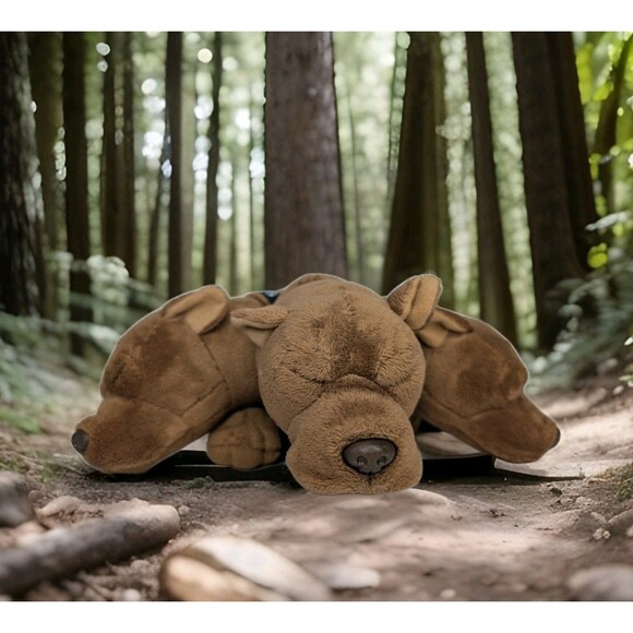 Harry Potter 3 Headed Dog Plush Cerberus  Wizarding World Sleeping Snoring - Picture 1 of 9